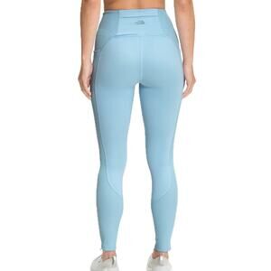 Women's North Face Light Blue Ribbed UPF Protection Dune Sky Pocket Leggings